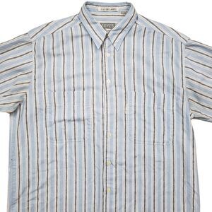 Vintage Levis Silver Label Big E Shirt Mens Large Striped Short Sleeve